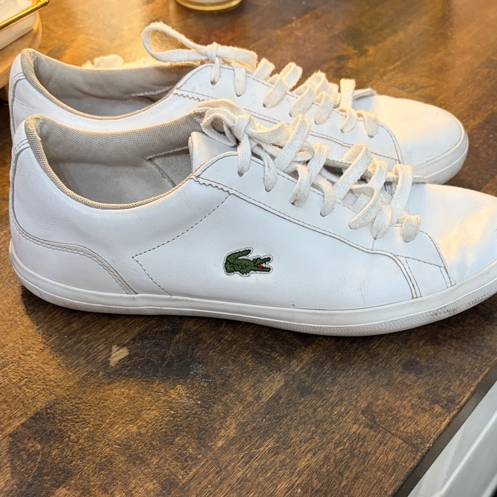 Lacoste Classic White Leather Sneakers